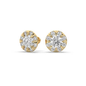 Boucles d'oreilles clous en diamant de laboratoire 3,96 carats, or 14 carats, certifiées IGI, légères, durables, bijoux de luxe pour femme, idéales pour les occasions spéciales - Product Image 4