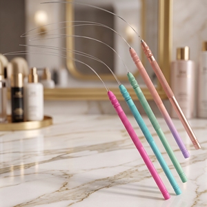 Hair Extension Tool Ergonomic Loop Tool Hair Extension Wire Threader Hair Extension Loop Threader Nano Ring Installation Tool - Product Image 5