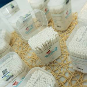 สำลีก้านสำหรับเด็กแรกเกิดและเด็กเล็ก ยี่ห้อ Dr. Papie ผลิตแบบ OEM/ODM ด้ามจับกระดาษ นุ่ม ปลอดภัยสำหรับหูและจมูก อุปกรณ์สำหรับเด็ก - Product Image 5