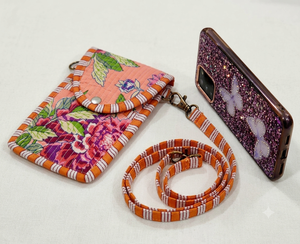Housse de téléphone portable en coton imprimé, sac bandoulière matelassé avec sangle, mini pochette pour téléphone, cadeau pour elle - Product Image 3
