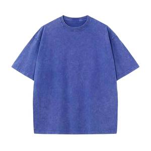 Custom Streetwear 250 Gsm Rhinestone Distressed Acid Wash <b>T</b>-<b>Shirt</b> Oversized <b>Heavy</b> Men Boxy Cropped Vintage Washed <b>T</b> <b>Shirts</b> - Product Image 3