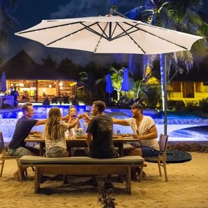 Ombrellone a braccio solare da 3 metri con sistema di inclinazione per il tuo spazio esterno - Product Image 5