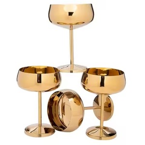 Creative Metal Wine Goblet Wine Drinking Cup for Dining <b>Table</b> Home Bar Party Setup Attractive Drinkware - Product Image 3