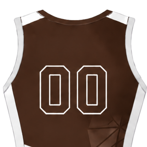 <b>Chocolate</b> Brown <b>Football</b> Jersey Sleeveless Sports Uniform Team Training Wear Custom Apparel Performance Clothing - Product Image 4