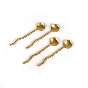 Ensemble de cuillères élégantes en acier inoxydable, idéal pour les mariages, les événements, les hôtels, les restaurants et une présentation de table raffinée - Product Image 5