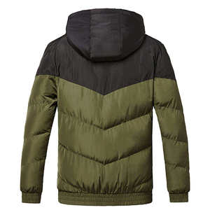 Chaqueta Acolchada de Invierno, Corte Ajustado, con Capucha, Aislante, Impermeable, Resistente al Viento, Cálida, Informal, para Clima Frío - Product Image 2
