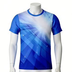 T-shirt de sport personnalisé pour homme, respirant, infroissable, impression par sublimation, vente en gros, polyester - Product Image 1