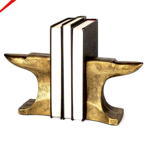 Modern Heavy-Duty Bookends Elegant Design Premium <b>Metal</b> Book Holder Aluminum Book Organization for Office Decorative - Product Image 4
