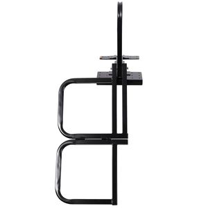 Foldable Two-<b>Step</b> Truck Tailgate Ladder Universal Fit Easy Installation. 300 LBS Load Capacity <b>Drill</b> Hex Screws Required - Product Image 2