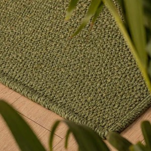 Tapis d'intérieur en jute vert tissé à la main, tapis de salon minimaliste en jute vert neutre, tapis de chambre moderne scandinave, décoration de sol douce - Product Image 1