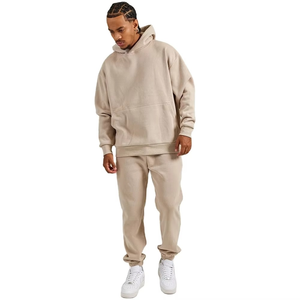 Custom Logo Unisex Premium Pullover Sweatshirt Joggers <b>Tracksuit</b> Set OEM ODM Fitness Training Wear Wholesale Bulk Supplier - Product Image 2