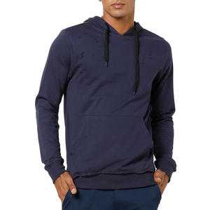 Sweats à capuche déchirés pour hommes, les plus stylés, en promotion en ligne, avec logo personnalisé et motifs imprimés - Product Image 1