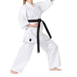 Uniformes Profesionales de Karate para Entrenamiento y Competición con Impresión de Logotipo Personalizado, 100% Algodón, Color Blanco - Product Image 5