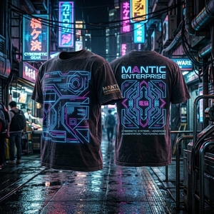 เสื้อยืดโอเวอร์ไซส์แฟชั่นสตรีทสไตล์สำหรับผู้ชาย ทรงลำลอง ผ้าโพลีเอสเตอร์/คอตตอน ป้องกันรังสียูวี แห้งเร็ว สตรีทแวร์ - Product Image 2