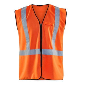 Gilet de sécurité personnalisé haute visibilité en polyester, grande taille, unisexe, pour le travail, vêtements de construction réfléchissants, OEM, en promotion - Product Image 6