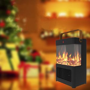 Cheminée électrique 1500W, portable, pour usage intérieur, flamme LED 3D, double protection de sécurité, cheminées électriques - Product Image 2