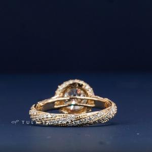 Anillo de Diamante Cultivado en Laboratorio con Forma de Puntero en Oro Sólido de 14K para Mujer, Joyería Fina de Lujo, Anillo de Compromiso con Diamante de Aspecto Natural - Product Image 4