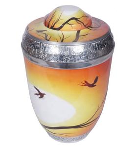URNE DE CRÉMATION EUROPÉENNE EN MÉTAL, URNE DE CENDRES FUNÉRAIRES D'OISEAUX DE MER - Product Image 2