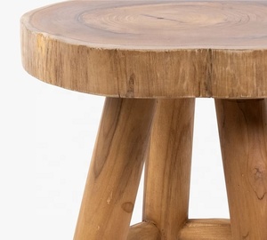 Wood Round Accent <b>Stool</b> Made in India Handmade Commercial Buyers Usage Home Hotel Bar Room Restaurant Indoor Outdoor Living Best - Product Image 2