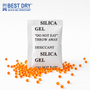 Orange Silica Gel 1 Gram Pack High Moisture Absorption Color <b>Indicating</b> Desiccant Beads Protect Goods Camera Electronics Jewelry - Product Image 1
