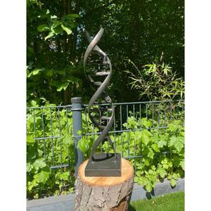 Escultura Decorativa de Pilar Abstracto en Bronce, Artesanía Metálica para Decoración de Jardín y Eventos - Product Image 4