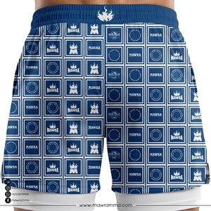 Men’s Training Shorts 2-in-1 MMA Fight Shorts with Compression Layer Lightweight Breathable Fitness Running Shorts <b>For</b> Unisex - Product Image 2