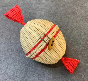 Hot Selling Natural Rattan Clothing Organizer Children's Toy <b>Bag</b> Biscuit Candy Cute Gift Basket Bohemian Style 10-<b>20L</b> Eco - Product Image 3