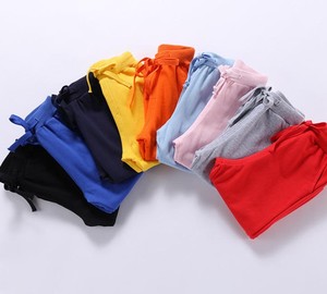 Pantalon de survêtement décontracté en coton et élasthanne pour garçons et filles, coupe droite, pour le sport et le basketball, automne/hiver, couleur unie, long pour enfants - Product Image 4