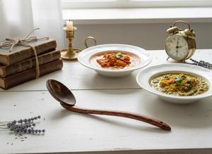 Cuillère à thé en bois faite à la main, cuillère doseuse en bois naturel pour café et sucre, finition polie - Product Image 4