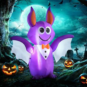 Lampada LED Gonfiabile a Forma di Pipistrello per Halloween, 6 Piedi, in Plastica e Oxford per Uso Interno ed Esterno - Product Image 2