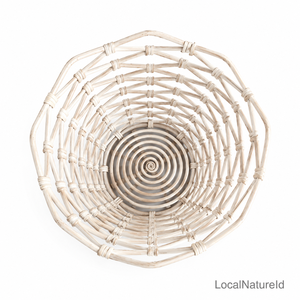 Cesta de Almacenamiento de Ratán Natural LocalNatureld, Tejido Geométrico, Estilo Nórdico, Contenedor Decorativo Multiusos - Product Image 3