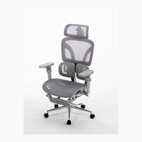 Chaise de bureau ergonomique de milieu de gamme avec dossier en maille et fonctions d'inclinaison et de réclinaison intégrées