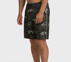 Premium Custom Solid Front Logo Casual Surf Trunks <b>Men's</b> Mid Waist Quick Dry Board <b>Shorts</b> with Drawstring Closure - Product Image 2