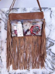Recién llegado, bolso transparente con flecos, elegante bolso de cuero tallado a mano, bolsos de cuero multiusos para mujer multiusos - Product Image 3