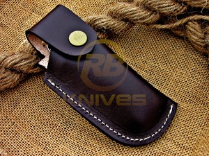 Cuchillo plegable de acero inoxidable con punta de cuchillo, mango de hueso azul, perilla para el pulgar, cuchillo de camping, cuchillo táctico de bolsillo DIY. - Product Image 6