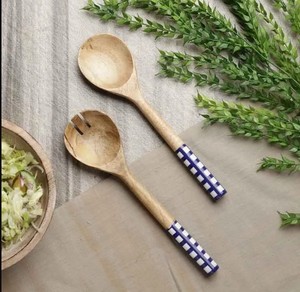 Wooden Salad Serving Spoon Set – Natural Wood <b>Fork</b> & Spoon Set for Kitchen, Dining & Eco-Friendly Tableware - Product Image 4