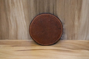 Genuine Leather <b>Coaster</b> Mat Round for Hotel Restaurant Tea Coffee <b>Drink</b> Mat Wholesale Manufacturer Factory - Product Image 5