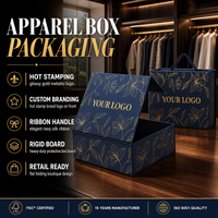 Boîte cadeau pliante en carton avec fermeture magnétique, personnalisée pour vêtements et chaussures, vente en gros d'usine