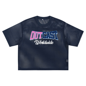 Camiseta Deportiva Corta de Malla Rosa Personalizada para Mujer, Estilo Oversize, con Estampado de Número, Transpirable, Venta al por Mayor OEM - Product Image 6