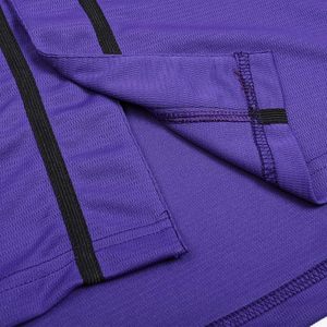 Camiseta de Béisbol Unisex Morada de Manga Corta con Botones al Frente, Color Sólido, Absorbente de Humedad, Poliéster, Ropa Deportiva para Adultos, Todas las Temporadas - Product Image 6