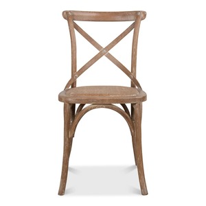 Fauteuil élégant en bois massif avec dossier croisé, idéal pour les mariages, événements et la location, qualité export - Product Image 2