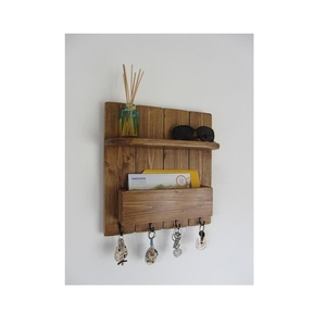 Wooden <b>Key</b> <b>Hook</b> Distinguished <b>Wall</b> Utility Companion Intended to Inspire Orderly Residential Spaces with Elegant Character - Product Image 6