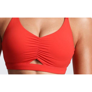 Soutien-gorge de sport pour femme, taille XS et plus, col en V, maintien élevé, sans coutures, confortable, extensible, respirant, doux, soutien-gorge de fitness pour femme - Product Image 5