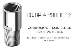 Raccord d'extension en acier inoxydable 304 chromé de qualité supérieure, haute pression, 3 pouces, composant de plomberie OEM, durabilité supérieure, résistant aux fuites - Product Image 3