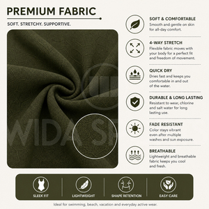 Maillot de bain une pièce pour femme, coupe haute, uni, bretelles réglables, tissu extensible premium, séchage rapide, fournisseur de vêtements de plage - Product Image 5
