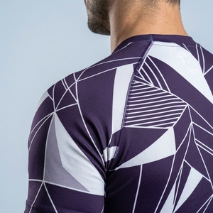T-shirt de compression à manches courtes pour homme, personnalisé OEM, extensible, pour la gym et l'entraînement sportif - Product Image 3