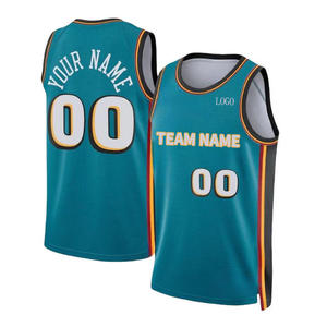 Maillot de basketball sans manches 100 % polyester durable, antibactérien, avec impression lumineuse, nom d'équipe personnalisé, design unisexe pour - Product Image 1
