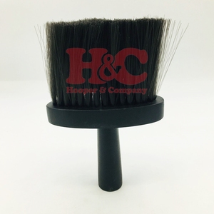 New Barber Hair Cutting Brush Black Neck <b>Duster</b> Shaving Wood Handle <b>Cleaning</b> Face Brush for Barber and Home Use - Product Image 2