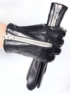 Mitaines thermiques en cuir pour hommes et femmes, avec fermeture éclair, coupe-vent, imperméables, antidérapantes, pour le ski, la neige, le snowboard, mitaines d'hiver - Product Image 5