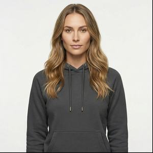 2025, sudadera con media cremallera para mujer, jersey liso de gran tamaño de algodón polar personalizado, sudadera con hombros caídos, sudadera de algodón para mujer - Product Image 1